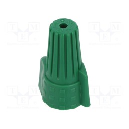 50 pcs : 2299511-1 - Quick splice, Twist Splice, 14AWG÷10AWG, screwed, green, 600V