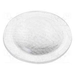 10 pcs : SJ-5302 - Self-adhesive foot, H: 2.16mm, natural, polyurethane, Dim: Ø7.95mm