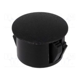 10 pcs : FIX-M14 - Stopper, polyamide, Wall thick: 3.3mm, Øhole: 14mm, H: 10.1mm, black