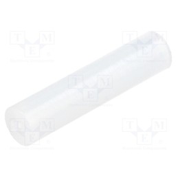 50 pcs : FIX-LED-21.5 -AS - Spacer sleeve, LED, Øout: 5mm, ØLED: 5mm, L: 21.5mm, natural, UL94V-2