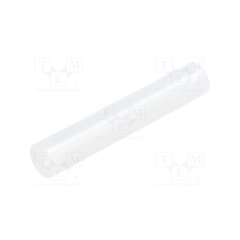 50 pcs : FIX-LED-28 -AS - Spacer sleeve, LED, Øout: 5mm, ØLED: 5mm, L: 28mm, natural, UL94V-2