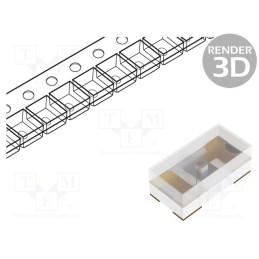 20 pcs : OSG80402C1E - LED, SMD, 0402, yellow green, 20÷40mcd, 1x0.5x0.4mm, 120°, 1.8÷2.6V
