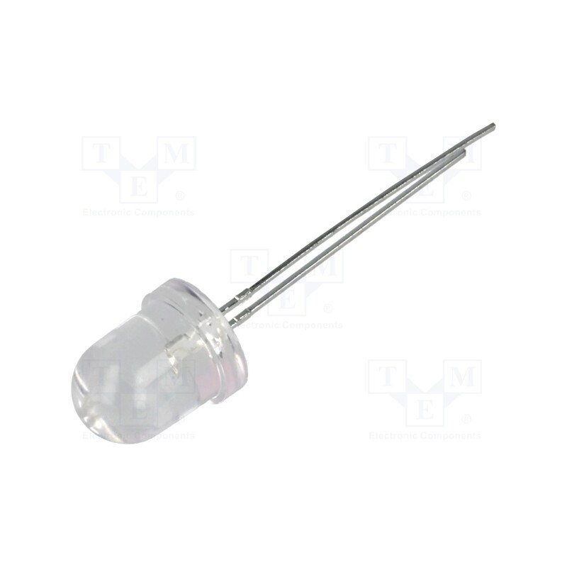 10 pcs : LL-803UAC2C-2AD - LED, 8mm, amber, 1000÷1700mcd, 30°, Front: convex, 1.6÷2.6V