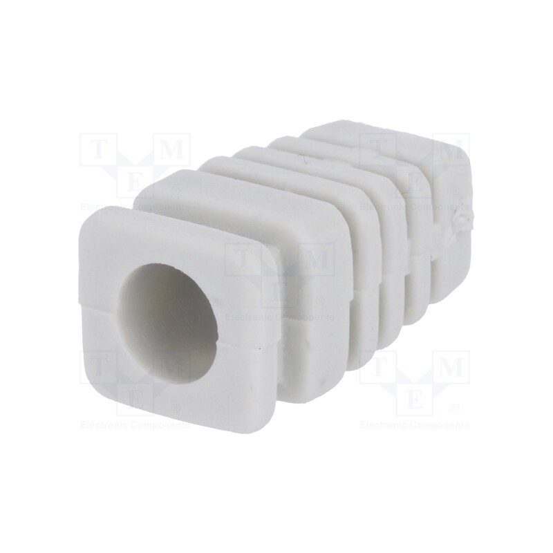 10 pcs : FI 7 J - Strain relief, rubber, L: 22.4mm, light grey, Øcable: 7mm