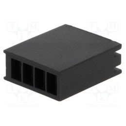 50 pcs : FIX-LED-341 -AS - LED housing, polyamide, angular, black, UL94V-2, No.of diodes: 4