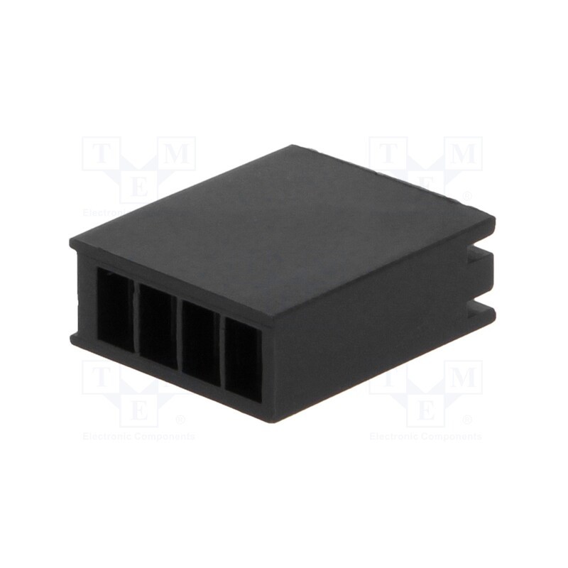 50 pcs : FIX-LED-341 -AS - LED housing, polyamide, angular, black, UL94V-2, No.of diodes: 4