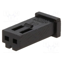 50 pcs : 280358 - Plug, wire-board, female, AMPMODU MOD II, 2.54mm, PIN: 2, for cable