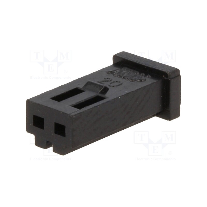 50 pcs : 280358 - Plug, wire-board, female, AMPMODU MOD II, 2.54mm, PIN: 2, for cable