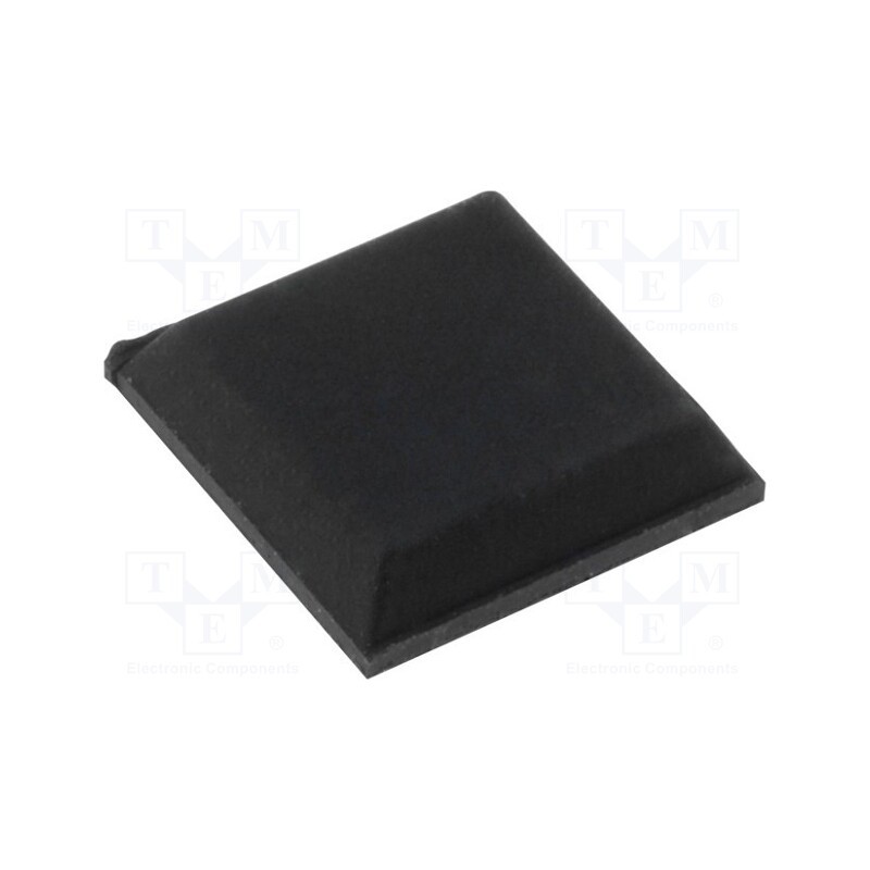 10 pcs : FIX-SF-007 - Self-adhesive foot, black, rubber, A: 10.5mm, B: 8.6mm, C: 2.5mm