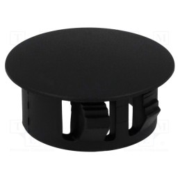 10 pcs : FIX-M20 - Stopper, polyamide, Wall thick: 3.3mm, Øhole: 20mm, H: 10.1mm, black