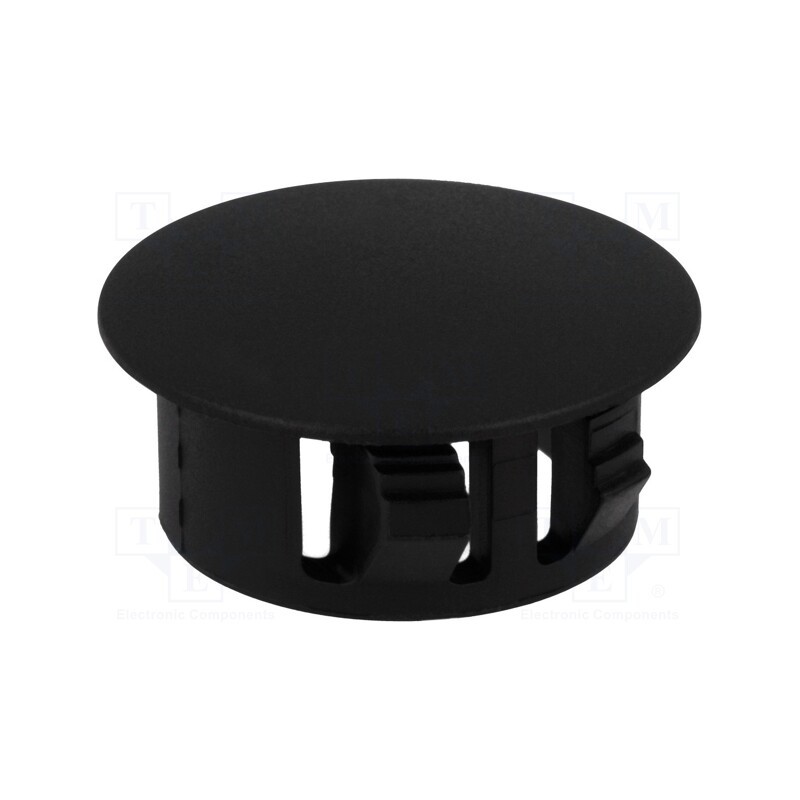 10 pcs : FIX-M20 - Stopper, polyamide, Wall thick: 3.3mm, Øhole: 20mm, H: 10.1mm, black