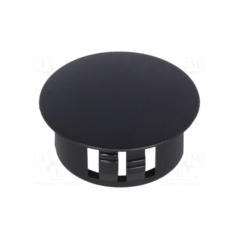 10 pcs : FIX-M19 - Stopper, polyamide, Wall thick: 3.3mm, H: 10.3mm, black