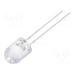 10 pcs : OSY5PA8B31B-CRLED16 - CRLED, 8mm, yellow, 7000mcd, 30°, Front: convex, 5÷20V, No.of term: 2