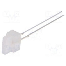 50 pcs : OSK5YK7232B - LED, rectangular, 1.8x7.05mm, pink, 150÷220mcd, 30°, Front: flat