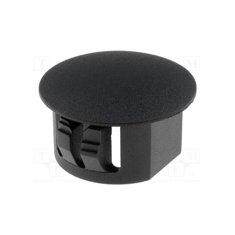 10 pcs : FIX-M16U - Stopper, polyamide, Øhole: 15.9mm, H: 10.6mm, black, UL94V-2