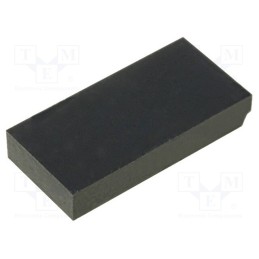 10 pcs : FIX-SF-201035 - Self-adhesive foot, H: 3.5mm, black, rubber, W: 20mm, L: 10mm