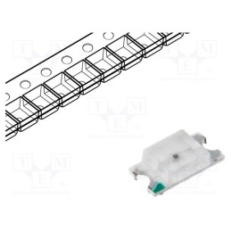 20 pcs : OSG81206C1C - LED, SMD, 1206, yellow green, 20÷45mcd, 3.2x1.6x0.8mm, 120°, 20mA