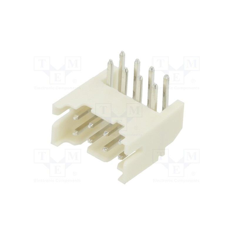 50 pcs : 2SHD-C-08-TR - Socket, wire-board, male, 2mm, PIN: 8, THT, 100V, 2A, angled