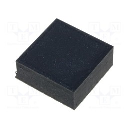 10 pcs : SF-003 - Self-adhesive foot, black, rubber, Y: 12mm, X: 12mm, Z: 5mm