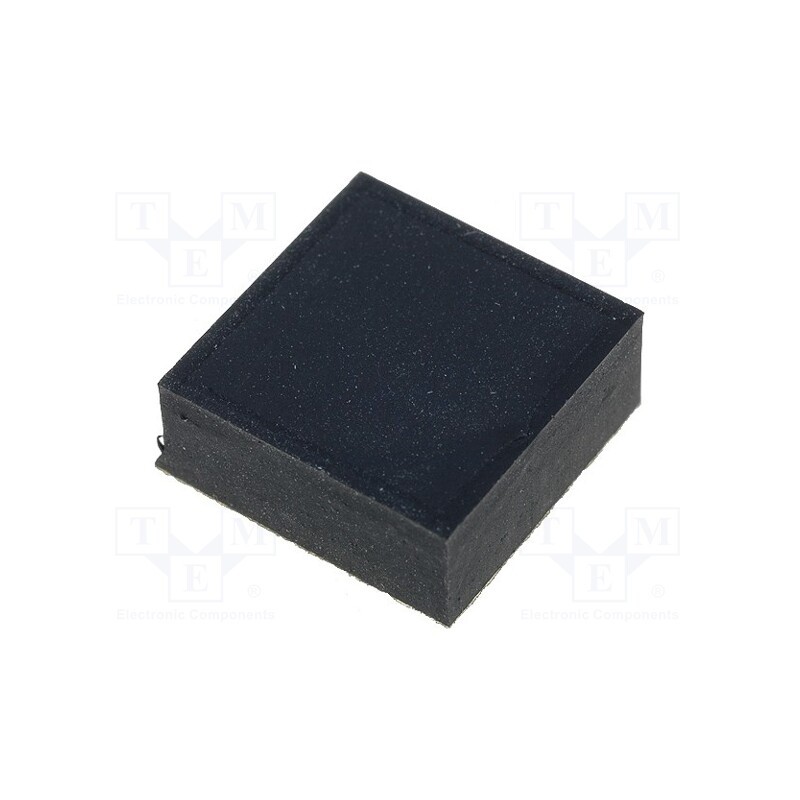 10 pcs : SF-003 - Self-adhesive foot, black, rubber, Y: 12mm, X: 12mm, Z: 5mm