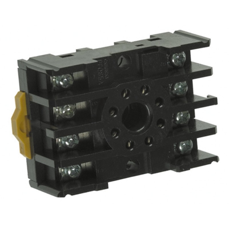 1 pcs - Omron 250V ac DIN Rail Relay Socket, for use with H3CR Solid State Timer