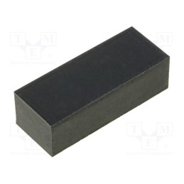 10 pcs : FIX-SF-197760 - Self-adhesive foot, H: 6mm, black, rubber, W: 19mm, L: 7.7mm