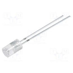 10 pcs : OSW5DK5MC1B - LED, 5mm, white cold, 150÷240mcd, 120°, Front: recessed, 2.9÷3.6V
