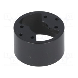 20 pcs : POWER LED HOLDER BLACK - LED housing, 8mm, black
