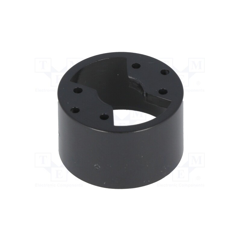 20 pcs : POWER LED HOLDER BLACK - LED housing, 8mm, black
