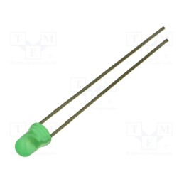 20 pcs : LTL-1CHG - LED, 3mm, green, 3.7÷12.6mcd, 60°, Front: convex, 2.1÷2.6V