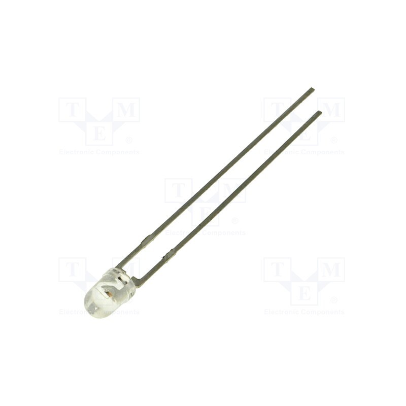 20 pcs : LTL-4236N - LED, 3mm, green, 12.6÷40mcd, 45°, Front: convex, 2.1÷2.6V