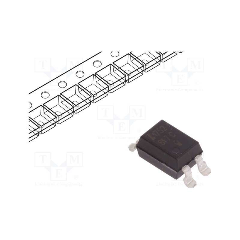 10 pcs : LTV-817S-TP-C - Optocoupler, SMD, Ch: 1, OUT: transistor, Uinsul: 5kV, Uce: 35V
