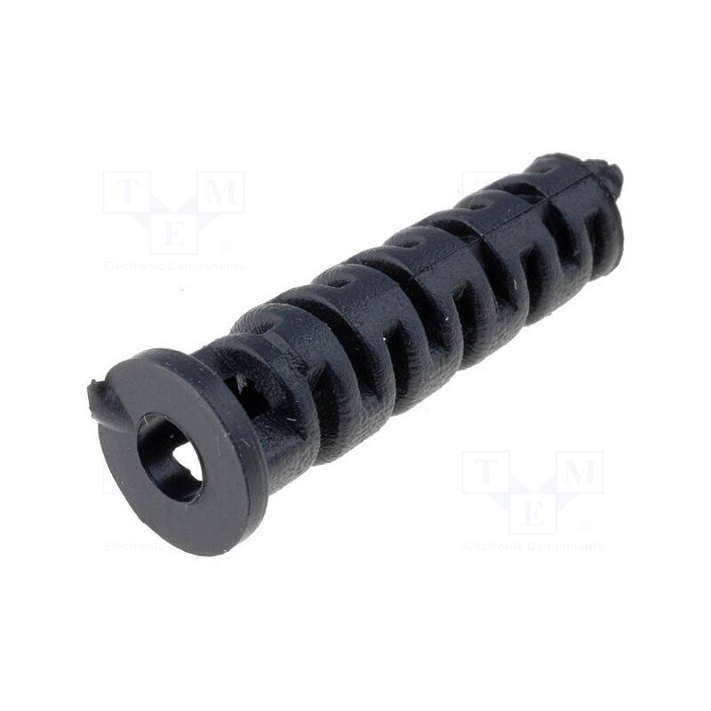 10 pcs : FI-5 BLACK - Strain relief, KM-48, black, 3mm