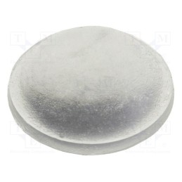 10 pcs : RBS-12 - Self-adhesive foot, H: 3.8mm, transparent, polyurethane
