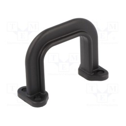 10 pcs : FIX-HANU-73 -AS - Handle, polyamide, black, H: 28.5mm, L: 36mm, W: 15.3mm