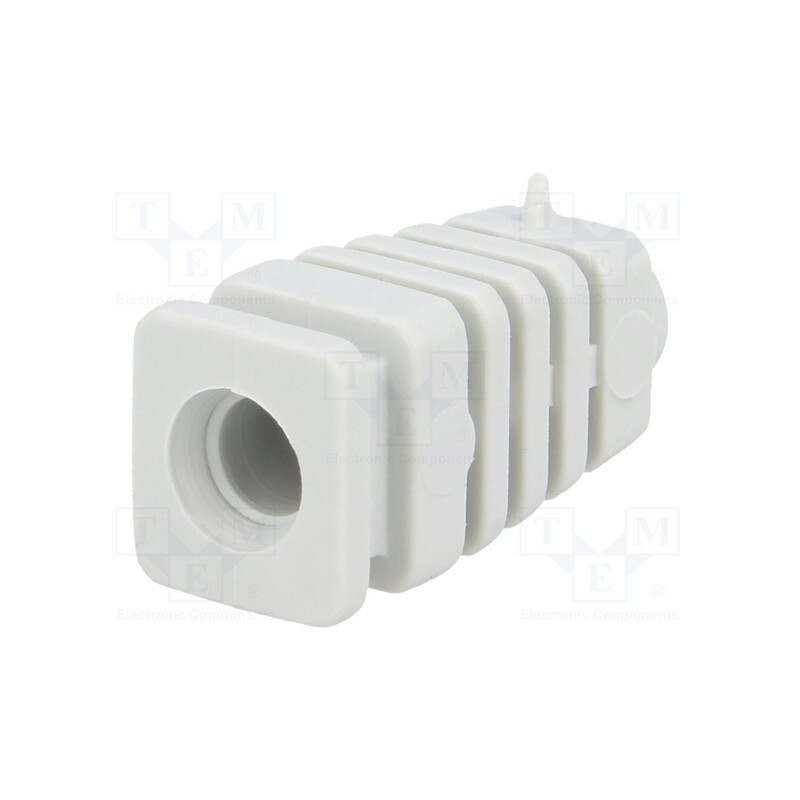 10 pcs : FI 5 J - Strain relief, rubber, L: 26mm, light grey, Panel thick: max.2.7mm