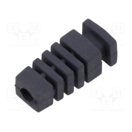 10 pcs : FI-7 DARK GREY - Strain relief, Dim: Ø4mm, L: 23mm, dark grey