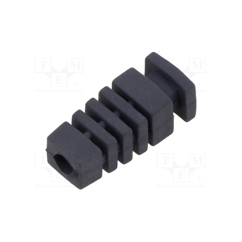 10 pcs : FI-7 DARK GREY - Strain relief, Dim: Ø4mm, L: 23mm, dark grey