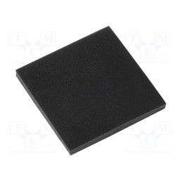 10 pcs : SF-151515 - Self-adhesive foot, black, rubber, Y: 15mm, X: 15mm, Z: 1.5mm