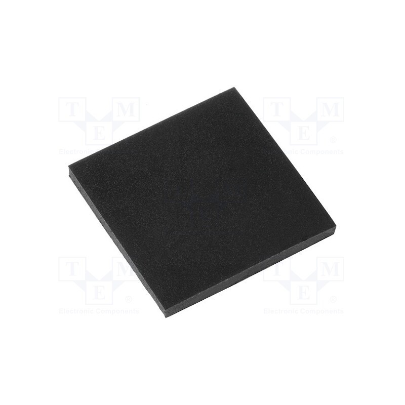 10 pcs : SF-151515 - Self-adhesive foot, black, rubber, Y: 15mm, X: 15mm, Z: 1.5mm