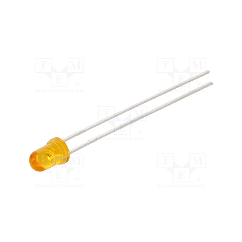 20 pcs : LTL1CHJFTNN - LED, 3mm, orange, 65÷180mcd, 45°, Front: convex, 2.05÷2.4V