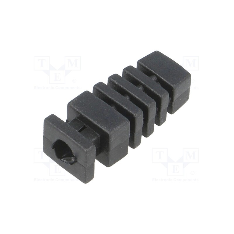 10 pcs : FI-7/BK - Strain relief, Dim: Ø4mm, L: 23mm, black