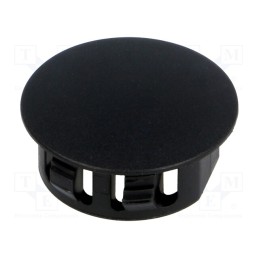 10 pcs : FIX-M22U - Stopper, polyamide, Øhole: 22.1mm, H: 10.6mm, black, UL94V-2