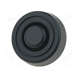 10 pcs : FF-14 - Quick mounting foot, black, polyetylene, A: 8mm, B: 19.5mm, D: 5mm