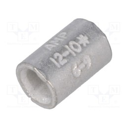 50 pcs : 34138 - Tip: butt splice, non-insulated, brass, 3÷6mm2, tinned, crimped