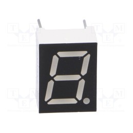 10 pcs : LSD039AUE-101C-03 - Display: LED, 7-segment, 9.9mm, 0.39', No.char: 1, red, 6.5mcd