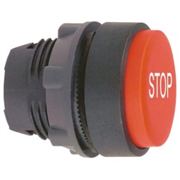 1 pcs - Schneider Electric Harmony XB5 Series Red Spring Return Push Button Head, 22mm Cutout, IP66, IP67, IP69K