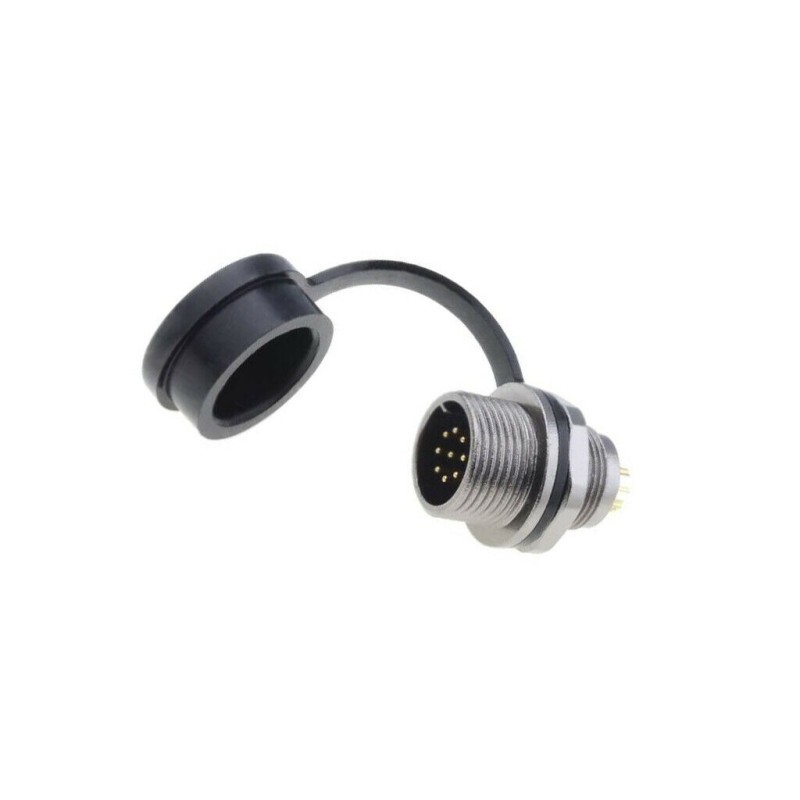 1 pcs - RS PRO Circular Connector, 9 Contacts, Front Mount, Plug, Male, IP67
