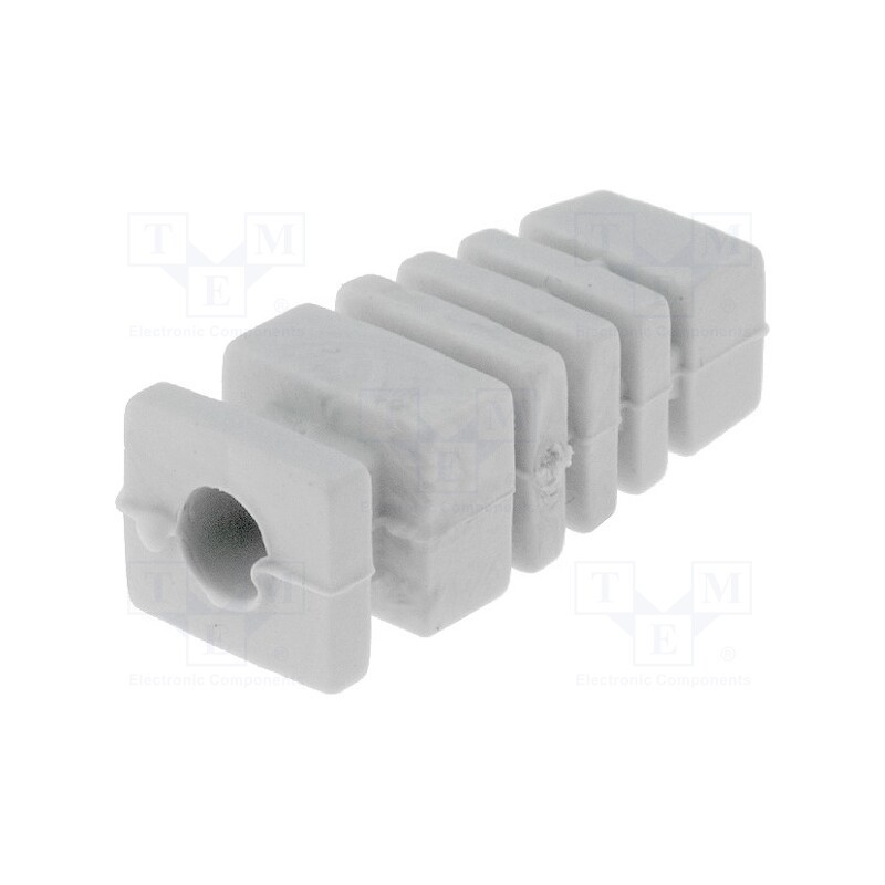 10 pcs : FI-7 GY - Strain relief, Dim: Ø4mm, L: 23mm, light grey