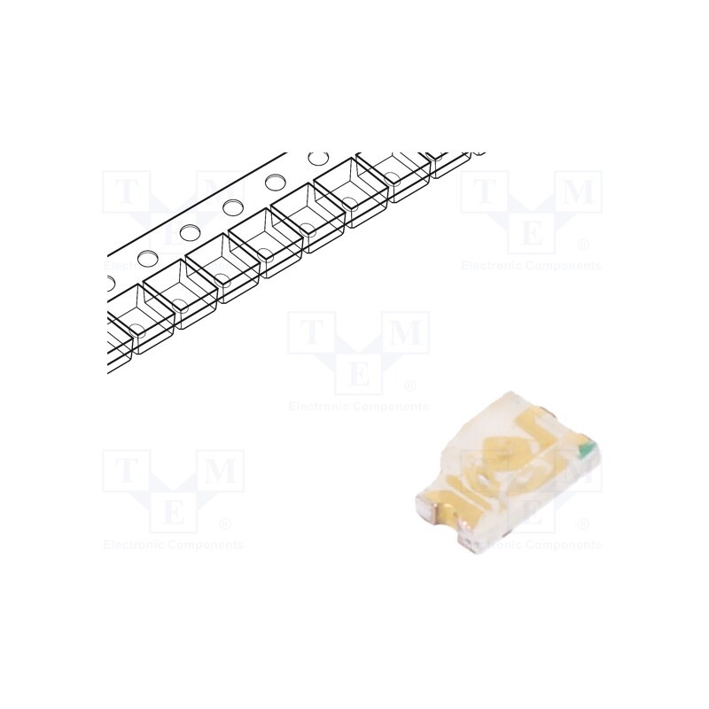 20 pcs : RF-BNB190TS-CF - LED, SMD, 0603, blue, 70÷200mcd, 1.6x0.8x0.7mm, 140°, 2.8÷3.5V, 20mA